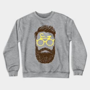 Hipster Biker Crewneck Sweatshirt